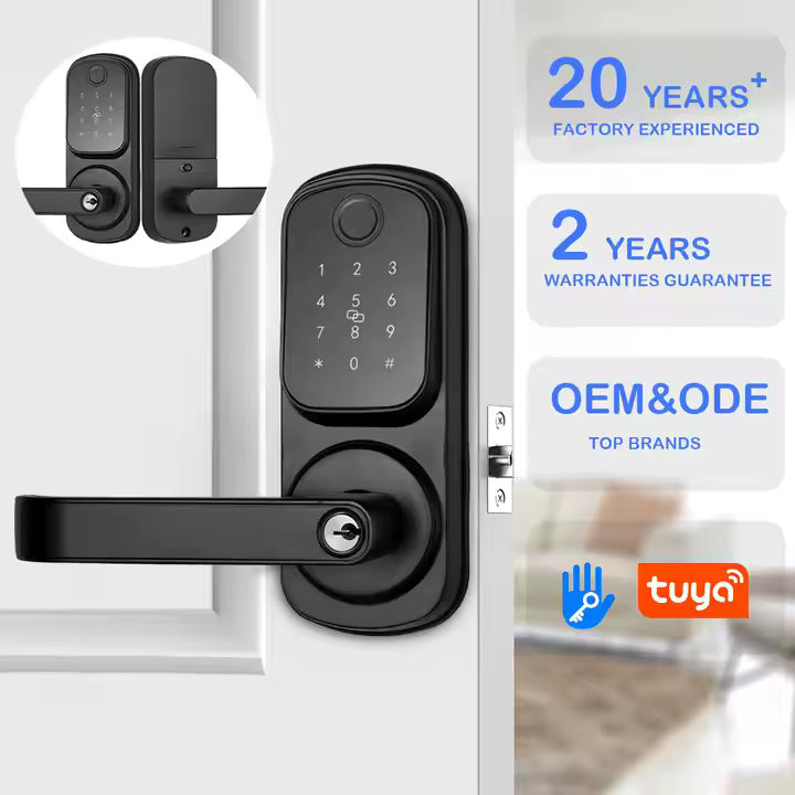 Smart digital commercial lockset with lever handle