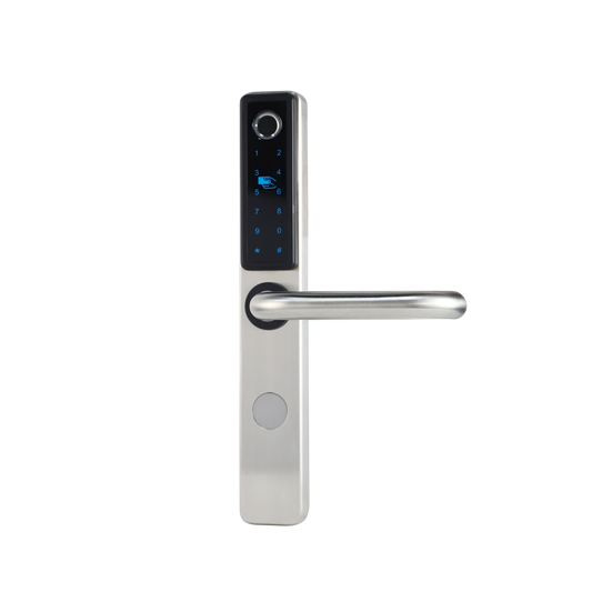 Aluminium door narrow smart lock keyless access Smart locksKP LOCKS