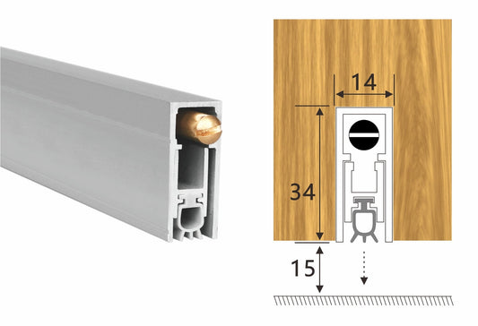 Fire door auto drop seal AJA